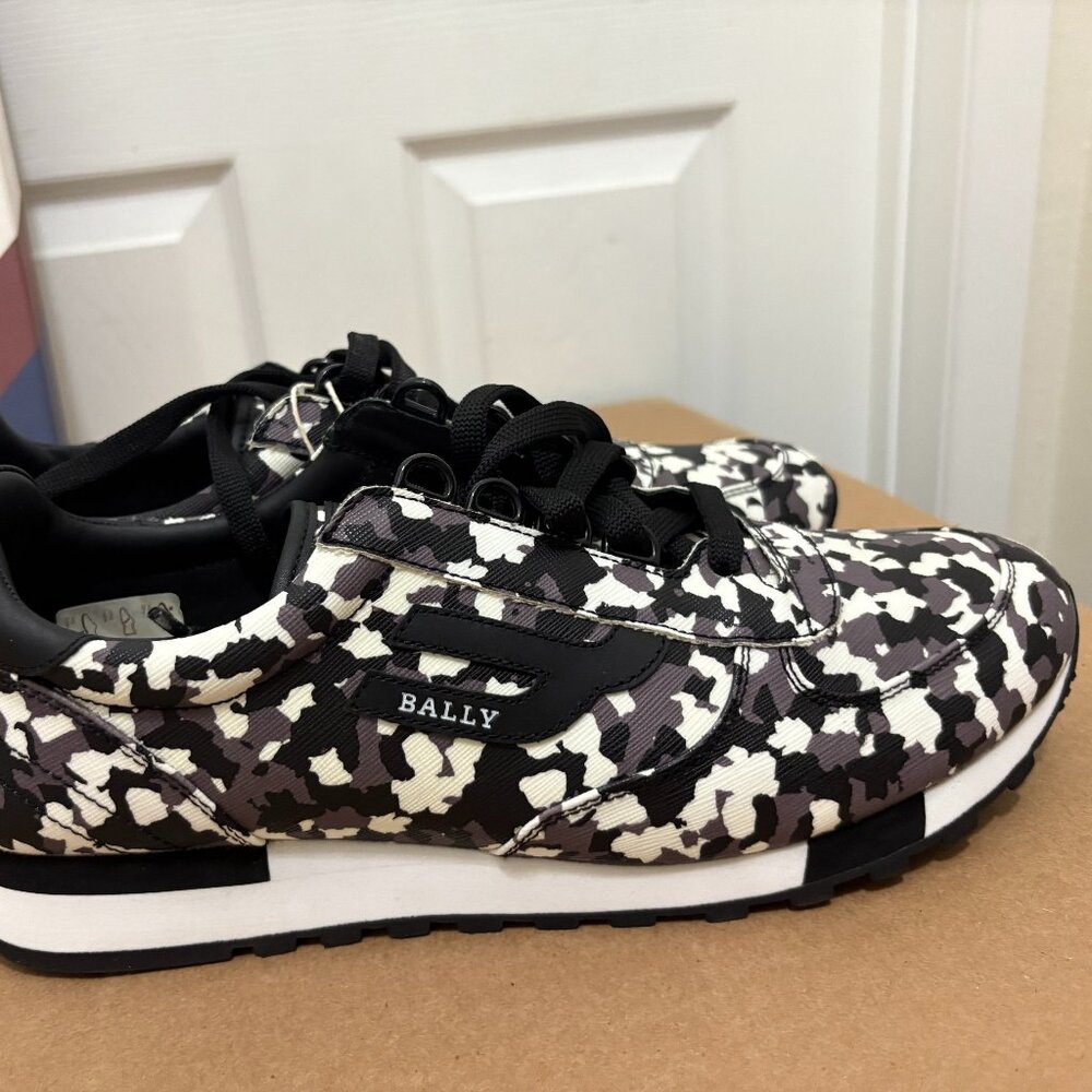 BALLY Men's Gavino Sneaker Concrete Camouflage Shoes Size US 11.5D New with Box